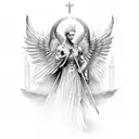 archangel  tattoo design idea