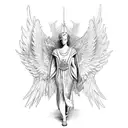 archangel  tattoo design idea