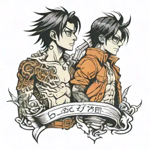 joyboy and eren yeager freedom tattoo tattoo design idea