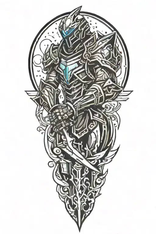 Galaxy Slayer ZED tattoo design idea