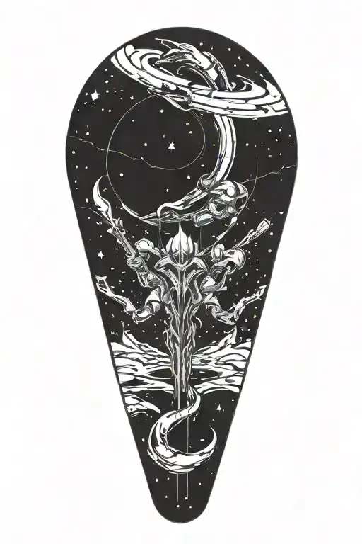 Galaxy Slayer ZED tattoo design idea