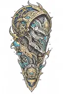 Galaxy Slayer ZED tattoo design idea