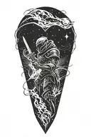 Galaxy Slayer ZED tattoo design idea