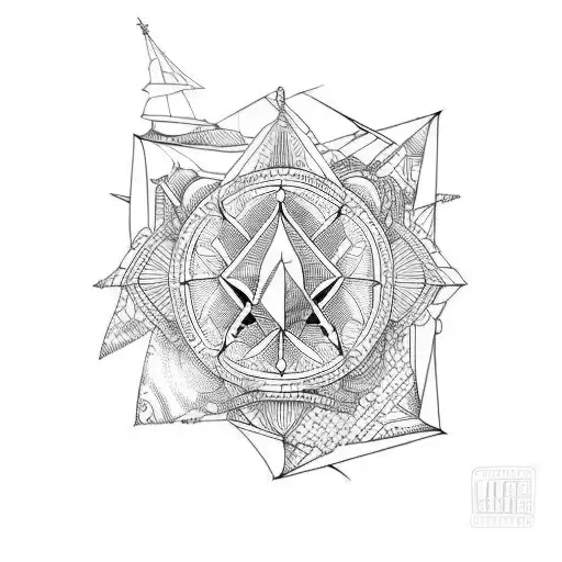 ship tattoo design idea