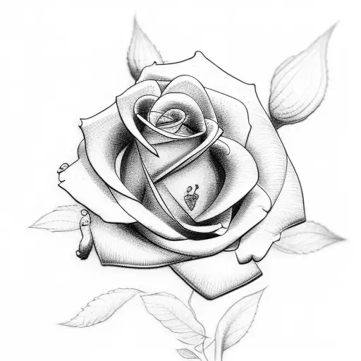 3 roses with mom, grandma and sister tattoo design idea