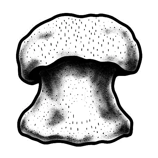 overthinking mushroom tattoo design idea