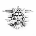 San Judas  tattoo design idea