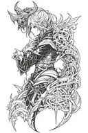Final Fantasy XXIV tattoo design idea