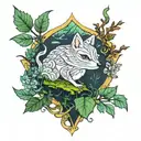 moss tattoo design idea