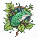 moss tattoo design idea