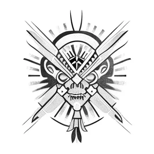 Colombian indigenous tribes tribal tattoo design idea
