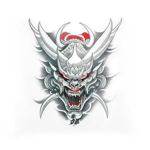 demon tattoo design idea