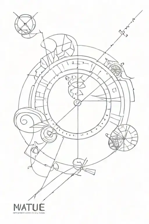 matuê time machine tattoo design idea