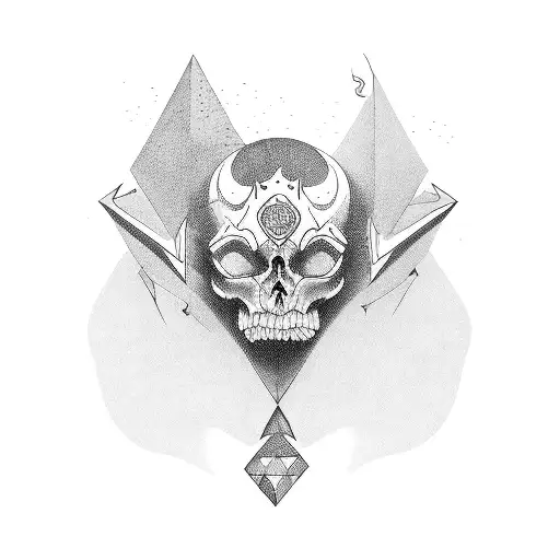 A person in paradox tattoo design idea