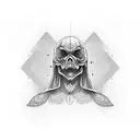 A person in paradox tattoo design idea