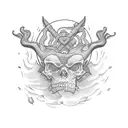A person in paradox tattoo design idea