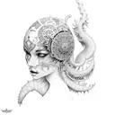 A person in paradox tattoo design idea