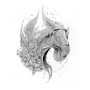 A person in paradox tattoo design idea