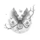 A person in paradox tattoo design idea