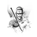 roronoa zoro tattoo design idea