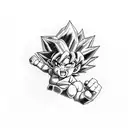 Goku baby tattoo design idea