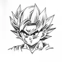 Goku baby tattoo design idea
