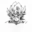 Goku baby tattoo design idea