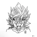 Goku baby tattoo design idea