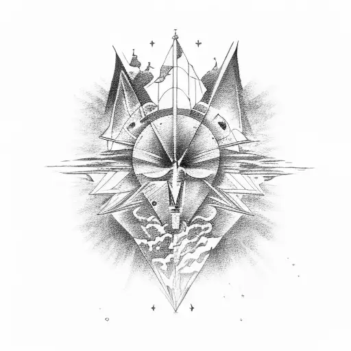 dark side of the moon  tattoo design idea