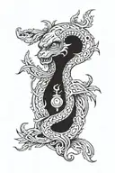 David gorgasali's hemlet looks front side tattoo design idea