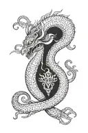 David gorgasali's hemlet looks front side tattoo design idea