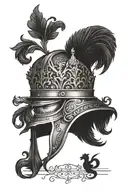 georgian king David gorgasali helmet tattoo design idea