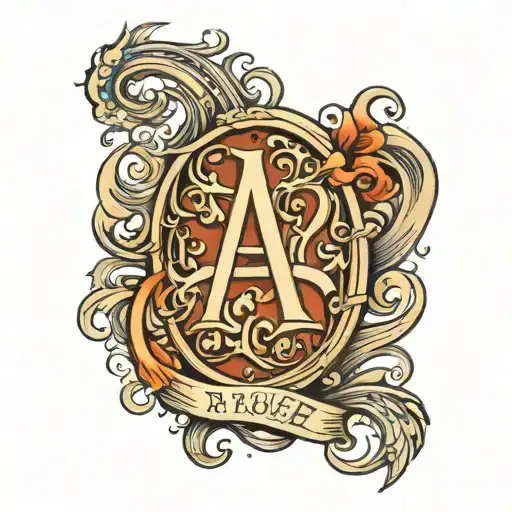 all that noise in old English letters tattoo design idea