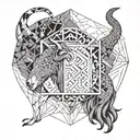 Leo and Capricorn tattoo design idea