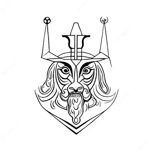 Symbol of slavic god Weles tattoo design idea