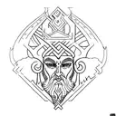 slavic god Weles tattoo design idea