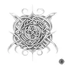 Celtic, sibling, birth date, three  tattoo design idea
