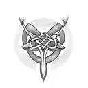 Celtic, sibling, birth date, three  tattoo design idea