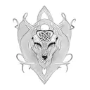 Celtic, sibling, birth date, three  tattoo design idea