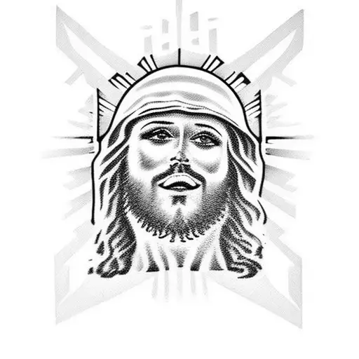 jesus buen pastor tattoo design idea