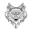 wolf with wings tattoo design idea
