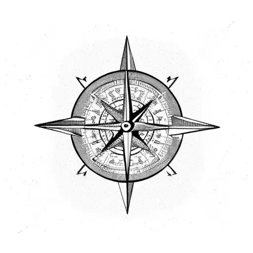 plane, earth, compass, palm tree tattoo design idea