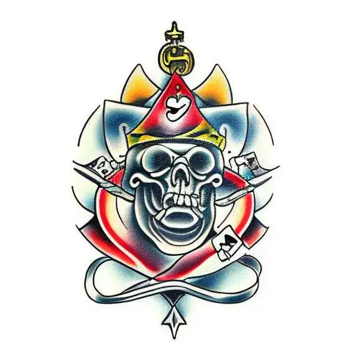 Gambling with scripture  tattoo design idea
