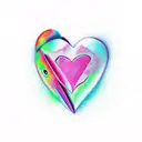 broken heart tattoo design idea