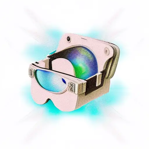 3d glasses reality fatherhood soul matrix authenticity  tattoo design idea