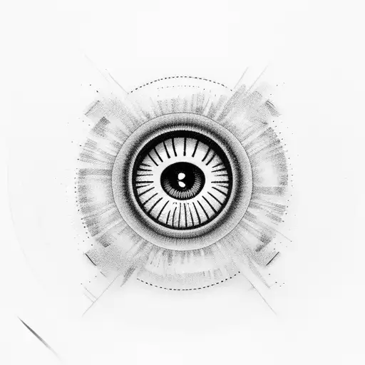  reality soul matrix authenticity bound eye tattoo design idea