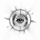  reality soul matrix authenticity bound eye tattoo design idea
