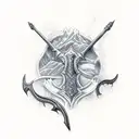 Leviathan Axe tattoo design idea