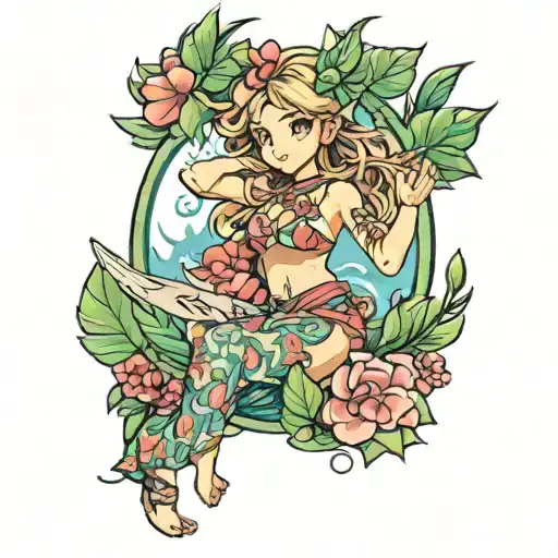 aloha tattoo design idea