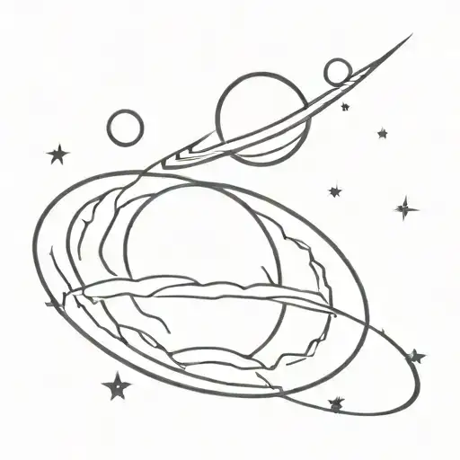planet Venus rock music themed tattoo tattoo design idea